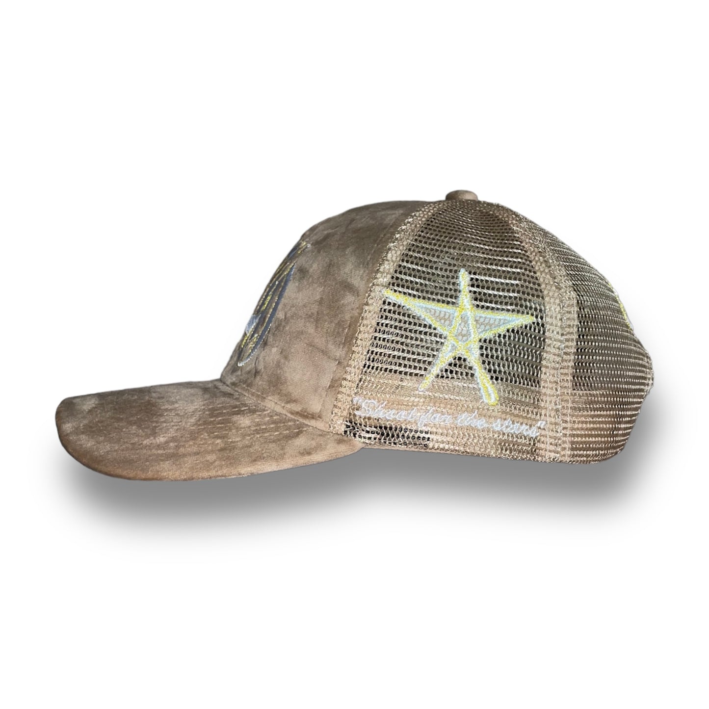 6 Panel Velvet Trucker Hat